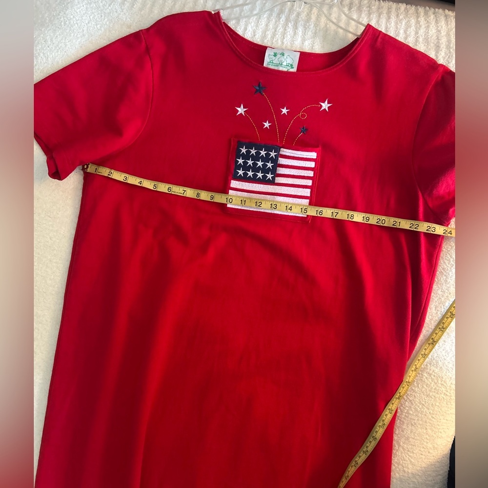 Red Patriotic Shift Dress - Women's - Picture 11 of 12